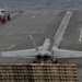 Hornet prepaes to take off from Nimitz