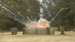 Support through explosive action