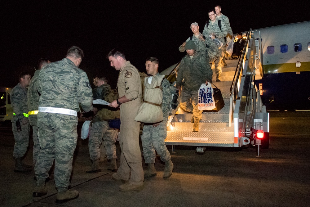 335th FS, 4th MXG Airmen return from deployment supporting OIR