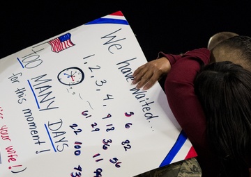 335th FS, 4th MXG Airmen return from deployment supporting OIR