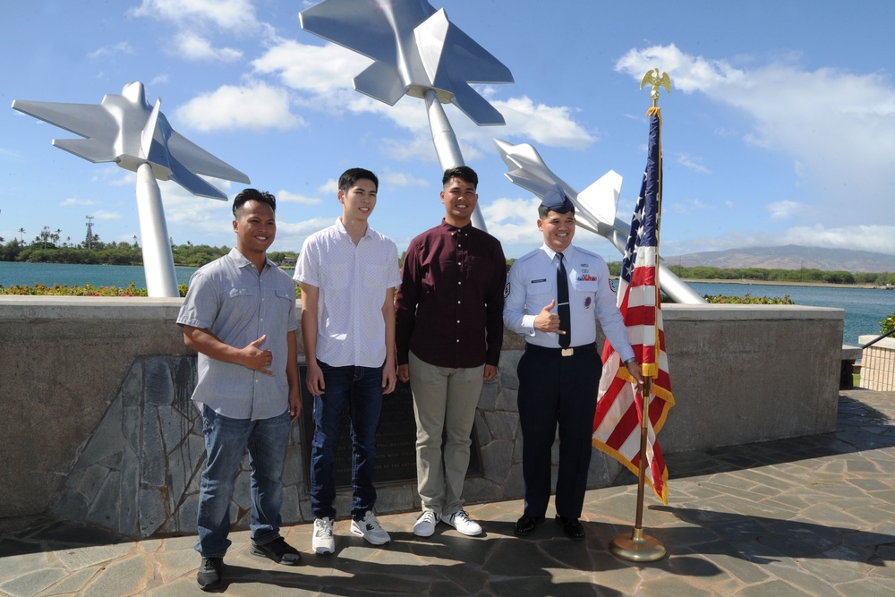 New recruits join the Air Force Reserve