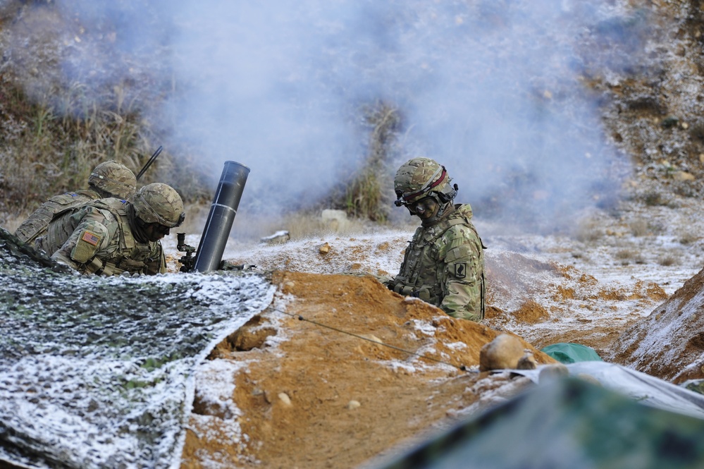 Live fire event with 120mm motors