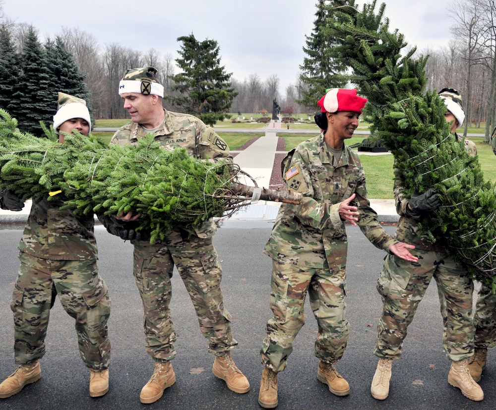 Fort Drum Receives, Distributes Trees in Annual &quot;Trees for Troops&quot; Program