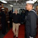 Navy Chief of Chaplains, Rear Adm. Margaret G. Kibben, Salutes Side Boys Aboard USS Ronald Reagan