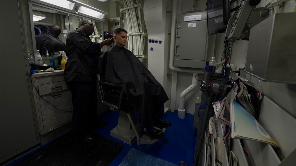 USS Zumwalt Sailors operate at Sea