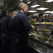 Sailors enjoy Thanksgiving dinner aboard USS Zumwalt (DDG 1000)