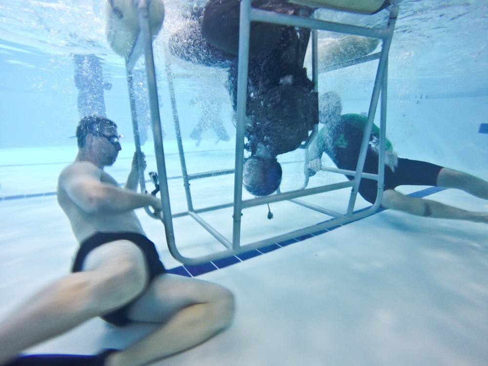 Coast Guard Air Station Houston conducts shallow water egress training