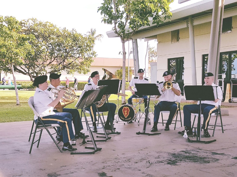 25th ID Band Plays at Pearl Harbor Visitor Center
