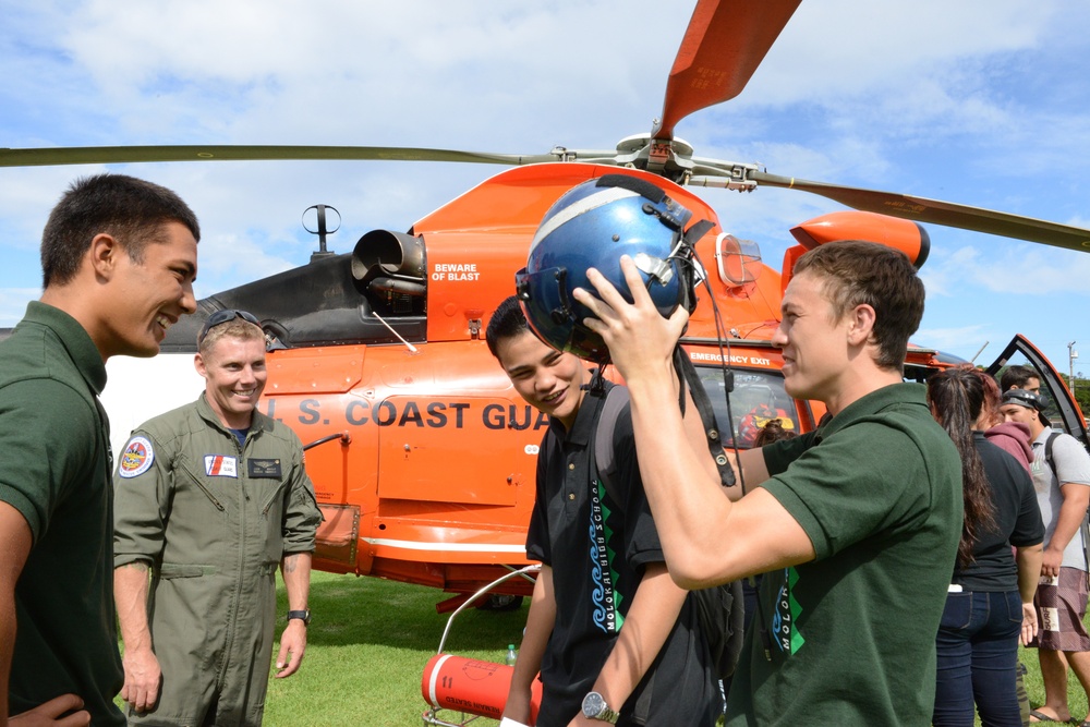 Coast Guard visits Molokai High School for career day