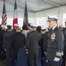 U.S. 6th fleet command and control ship USS Mount Whitney (LCC 20) change of command ceremony