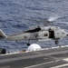 MH-60R Sea Hawk helicopter lifts off