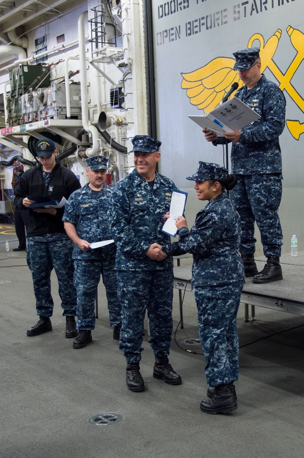 USS Bonhomme Richard (LHD 6) Frocking Ceremony