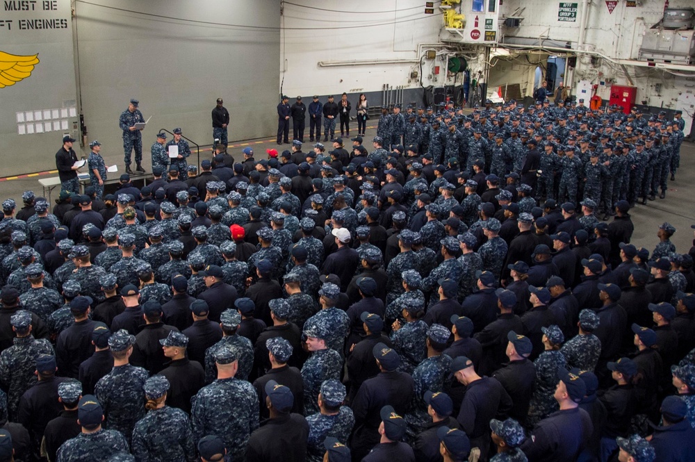 USS Bonhomme Richard (LHD 6) Frocking Ceremony