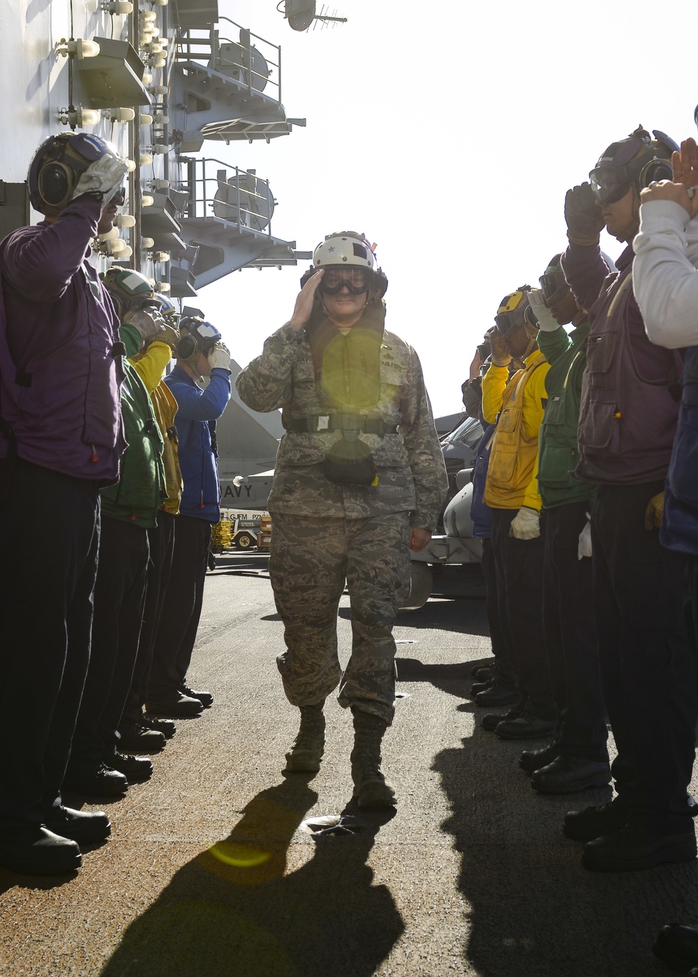 Brig. Gen. Allan Day Visits USS Nimitz