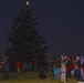 Base Christmas Tree lights up
