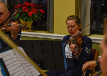 Base Christmas Tree lights up