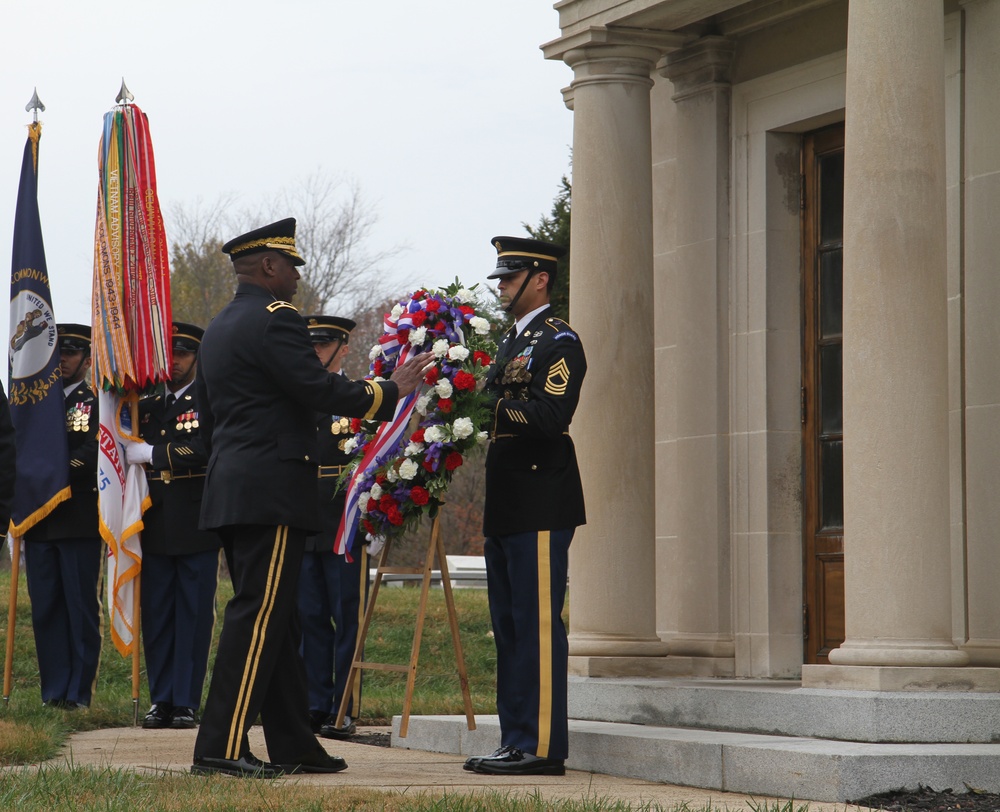 84th Training Command honors President Zachary Taylor in Wreath Laying Ceremony