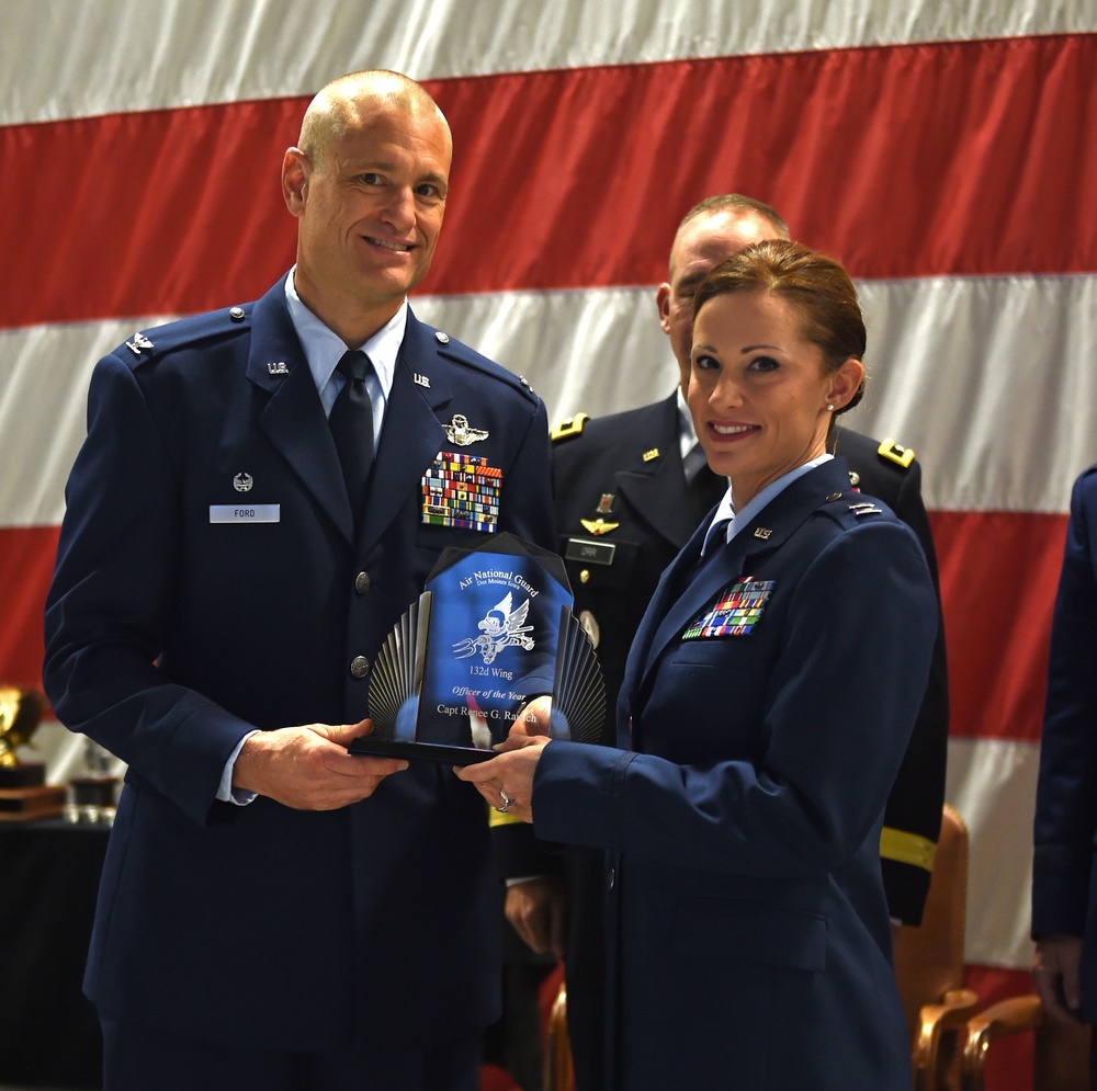 Rausch wins 132d Wing Officer of the Year Award Rausch wins 132d Wing Officer of the Year Award