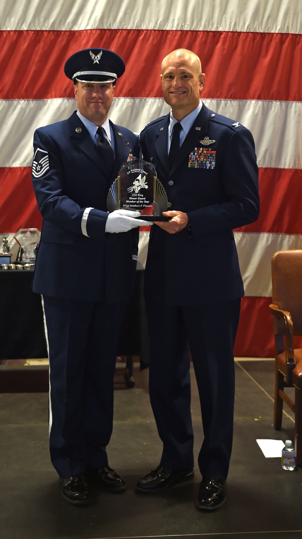 Flowers wins 132d Wing Honor Guard Member of the Year Flowers wins 132d Wing Honor Guard Member of the Year
