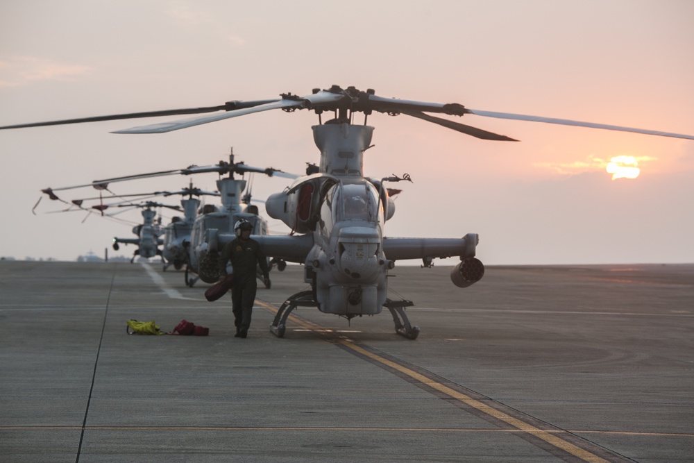 AH-1Z Viper training in Okinawa: Live Fire in the sky