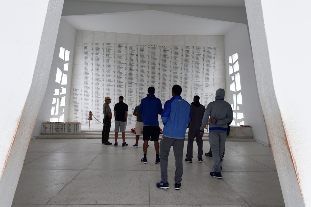 Pearl Harbor Basketball Invitational Teams Tour Historic Memorial