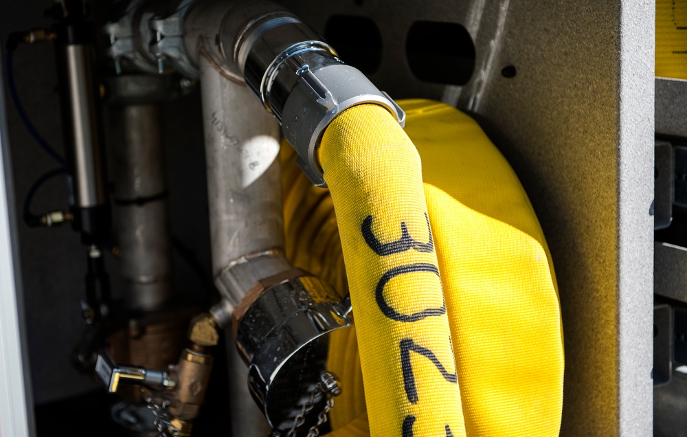 Base, local fire department join forces to train