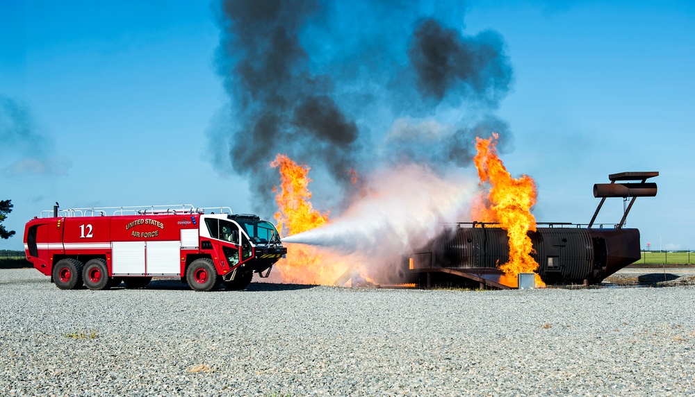 Base, local fire department join forces to train