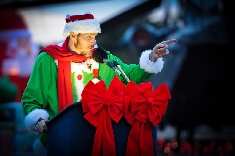 Hurlburt Field lights base Christmas tree