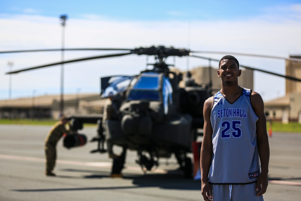 College Basketball Teams Get a Taste of Military Aircraft for the 75th Anniversary of Pearl Harbor