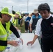 Okinawa residents enter Kadena for tsunami evacuation drill