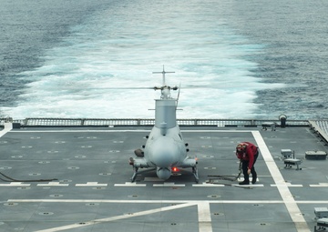 USS Coronado (LCS 4) conducts at-sea operations.