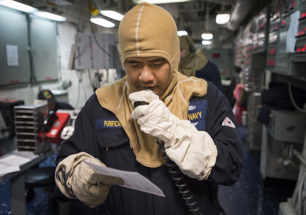 Damage Control certification aboard USS Bonhomme Richard (LHD 6)