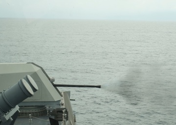 USS Coronado (LCS 4) conducts at-sea operations.