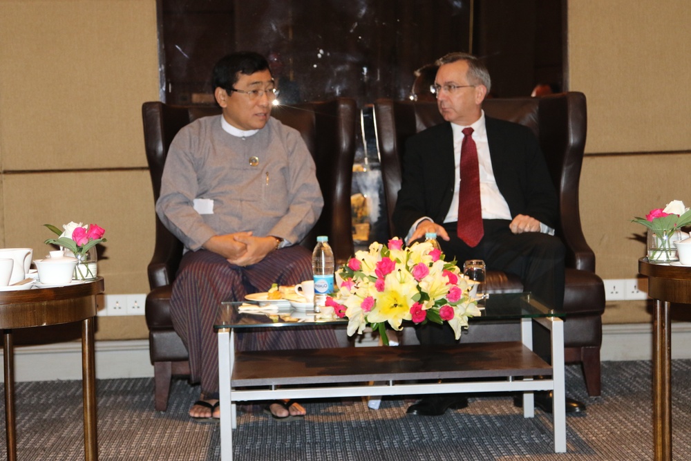 US Ambassador meets with Union Minister for Ministry of Social Welfare, Relief and Resettlement