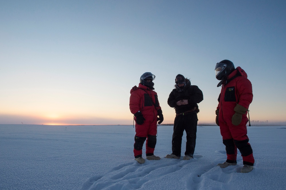 Toys for Tots Marines travel across the Northwest Arctic Borough to deliver holdiay gifts