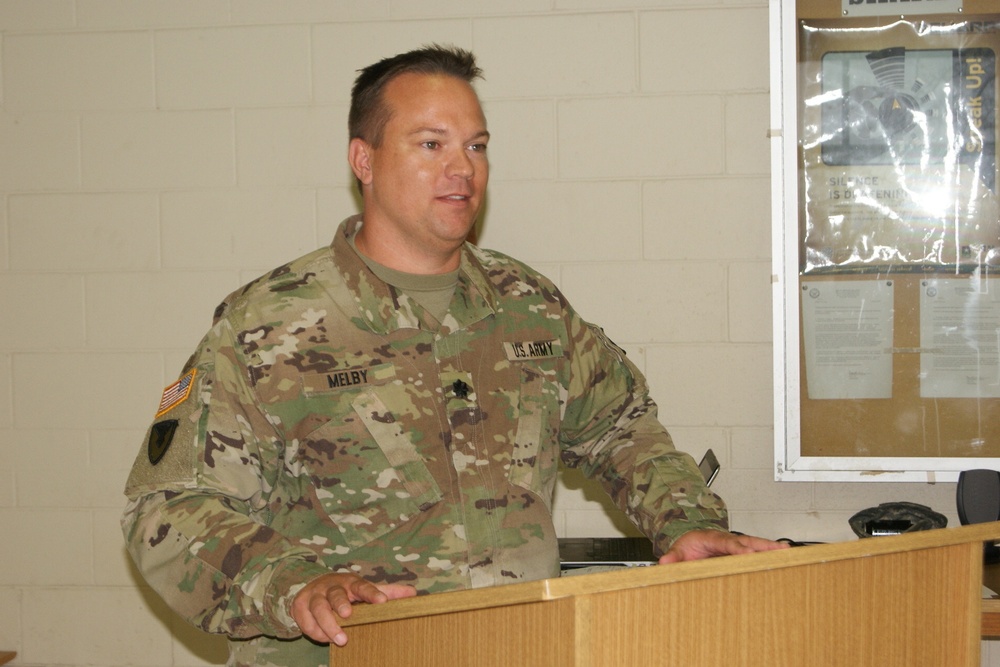Lt. Col. Melby Speaks at 3/399th Deactivation