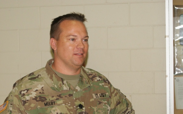 Lt. Col. Melby Speaks at 3/399th Deactivation
