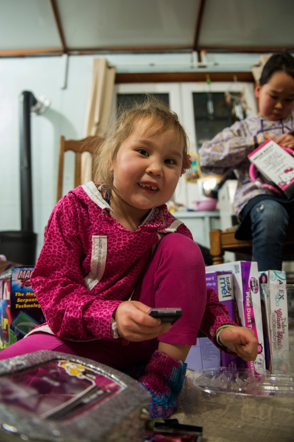 Toys for Tots Marines travel across the Northwest Arctic Borough to deliver holdiay gifts