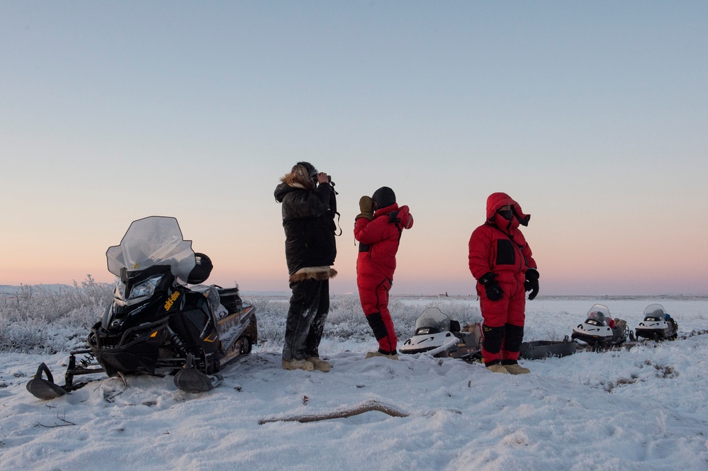 Toys for Tots Marines travel across the Northwest Arctic Borough to deliver holdiay gifts
