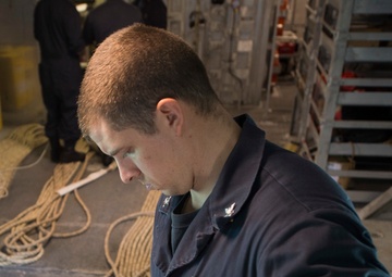 USS Coronado (LCS 4) conducts at-sea operations.