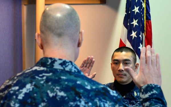 Reenlistment at Misawa Airbase