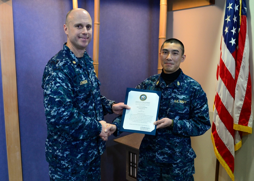 Reenlistment at Misawa Airbase