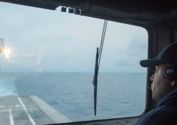 USS Coronado (LCS 4) conducts at-sea operations.