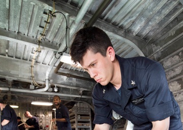 USS Coronado (LCS 4) conducts at-sea operations.