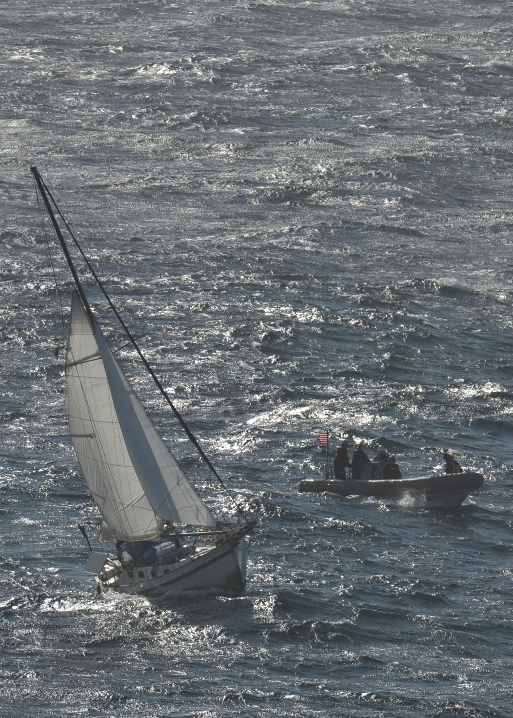 Sailors respond to distress call