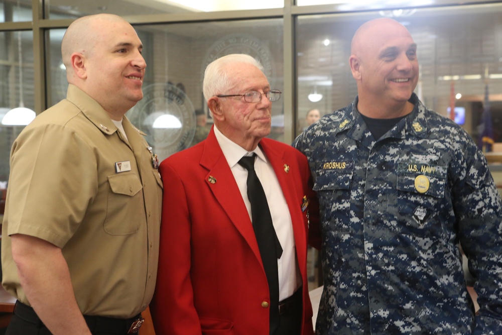 Iwo Jima Veteran Visits NAS Fort Worth JRB