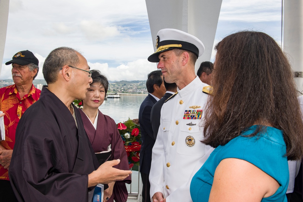 Floral Tribute Honors USS Arizona Memorial