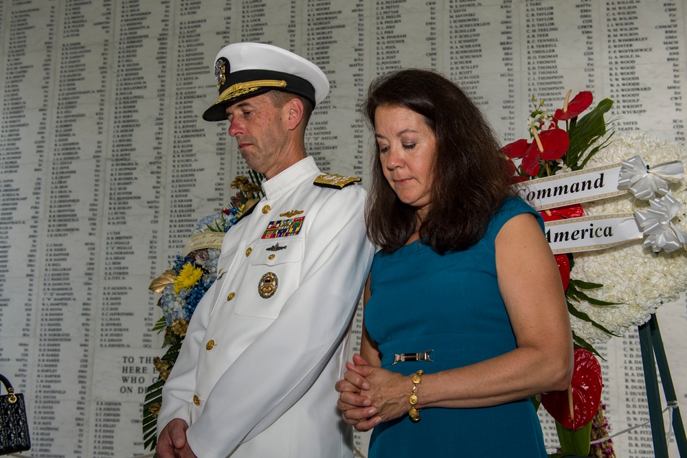 Floral Tribute Honors USS Arizona Memorial