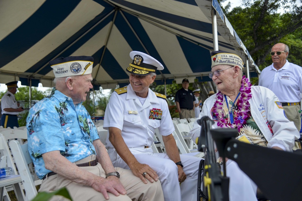 World War II Veterans, Pearl Harbor Survivors Attend USS Oklahoma Ceremony