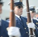 Coast Guard Honor Guard Silent Drill Team performs at Aloha Tower in Honolulu